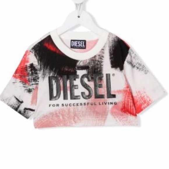 Diesel Kids Other - Diesel Kids Diesel Girls logo cropped T-Shirt